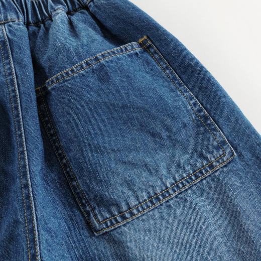 马克珍妮男童时尚直筒软牛仔裤 儿童裤子2025年春夏新款550633 商品图4