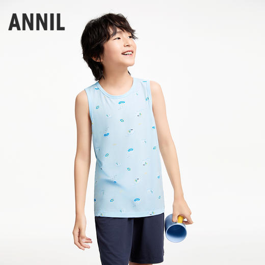 男童背心家居服套装夏季新款安奈儿童装JB522057 商品图2