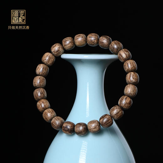 天然芽庄红土沉香桶珠 沉水级 8.5mm*23颗 8.1克 SP10722 商品图0