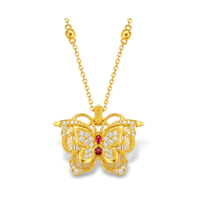 周大福 故宫系列黄金吊坠