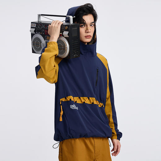 ONIARAI/鬼洗 和谐共处标语图腾撞色防紫外线套头衫 A240013 商品图4