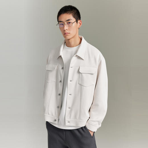 GXG男装 城市回溯仿麂皮简约舒适休闲夹克外套   秋季热卖 商品图2