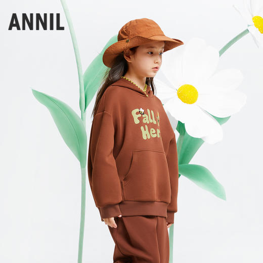 【安奈儿】B8F女童甜趣连帽卫衣安奈儿童装 商品图1