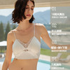 【假日邂逅】官网2680！LP同款16姆米素绉缎桑蚕丝真丝蕾丝文胸美背  交叉肩带美背柔弹薄杯内衣 商品缩略图2