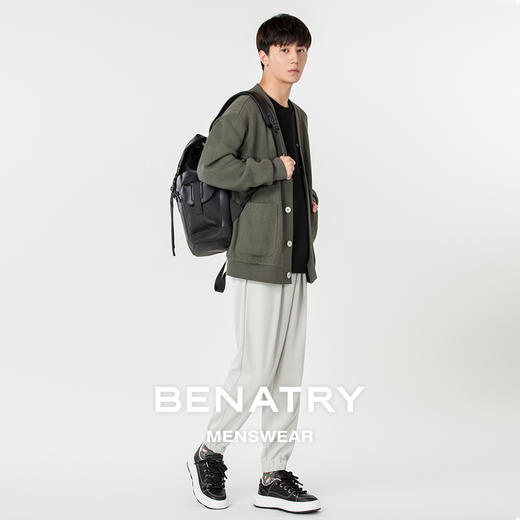 贝纳川百搭V领男士开衫外套ECP316002 商品图1