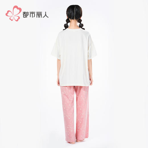 都市丽人女士棉质短袖套装薄40支TC拉架会员精选短袖类LHH2J1 商品图3