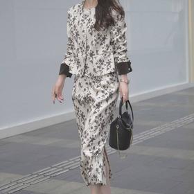 顺丰包邮洛诗琳99649法式山茶花短款小香风外套女001