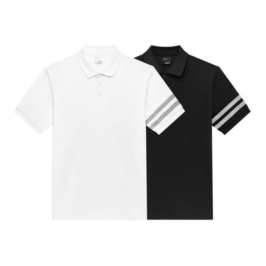 GXG男装  双色条纹商务基础时尚休闲短袖polo衫     夏季热卖 商品图4