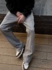 驴家 24ss 灰色空气层太空棉微喇西装卫裤 商品缩略图2