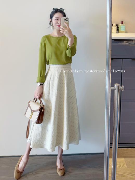 牛油果tee 精致休闲感+超好穿的兰精天丝棉针织T恤 显肤白牛油果绿 商品图3