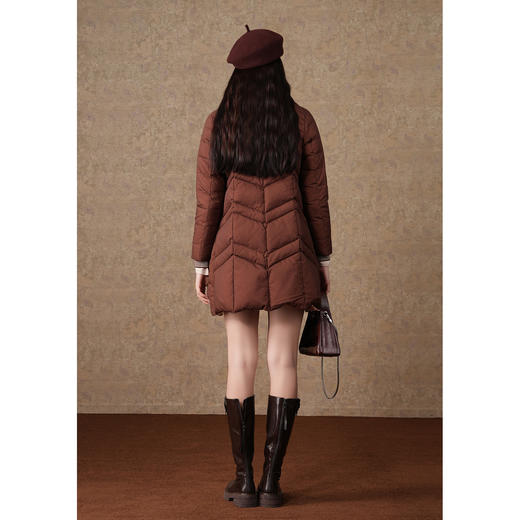 乔万尼双面穿羽绒服女冬季新款撞色设计ET4T992 商品图3