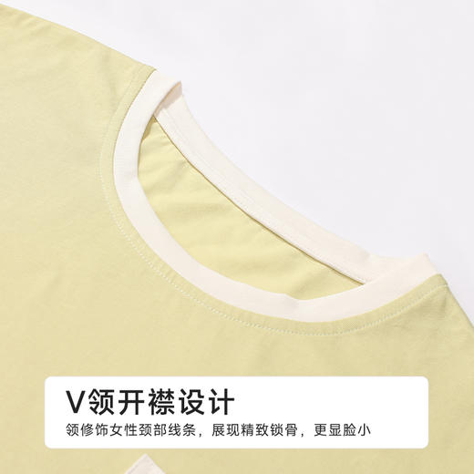 都市丽人女士无尘棉短袖套装薄单面无尘棉生活家居短袖类LHH2J7 商品图1