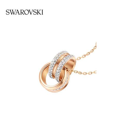  SWAROVSKI 施华洛士奇环环相扣女士项链玫瑰金色 商品图6