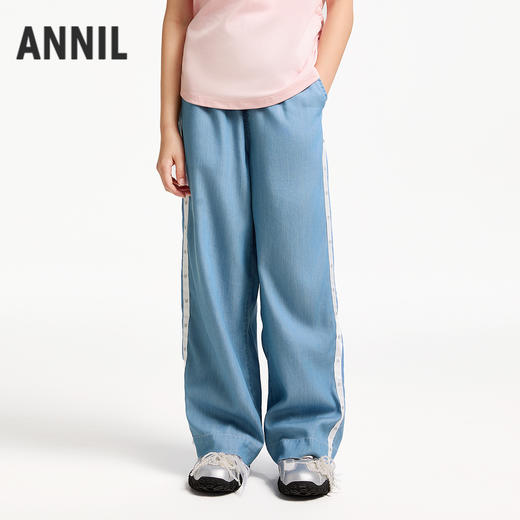 女童全腰牛仔单裤夏季新款安奈儿童装EG526063 商品图1