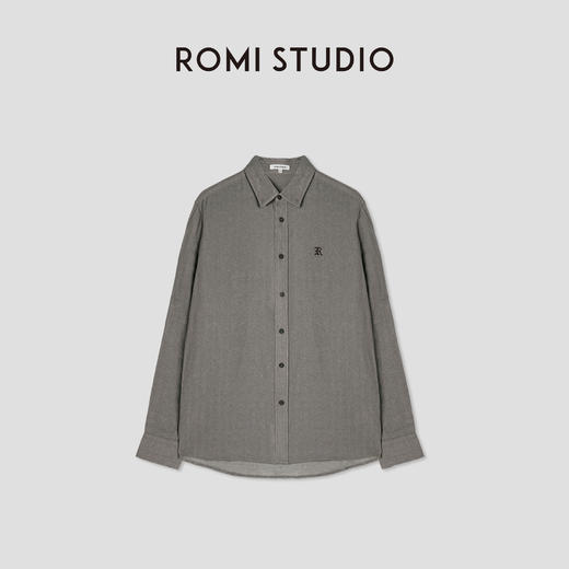 ROMI STUDIO【高品质】极简廓版 休闲百搭简约时尚翻领衬衣T2777 商品图3
