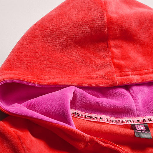 I'd爱帝女式天鹅绒户外休闲轻运动卫衣套装 商品图4