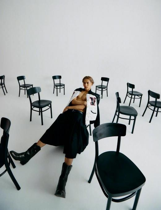 驴家 24fw菲董操刀菱格珩线丝缎飞行员棒球服夹克 商品图2