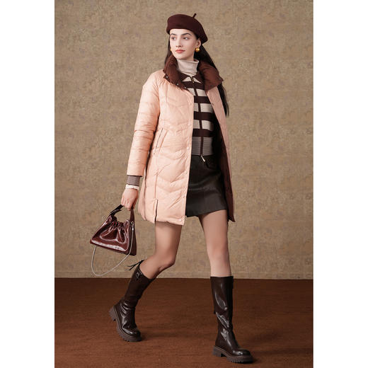 乔万尼双面穿羽绒服女冬季新款撞色设计ET4T992 商品图4