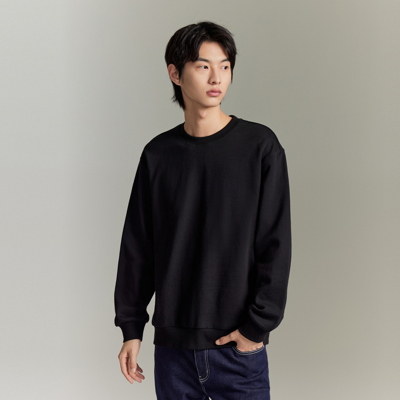 GXG男装 三色重磅挺阔晕染印花圆领卫衣休闲卫衣GEX13114663