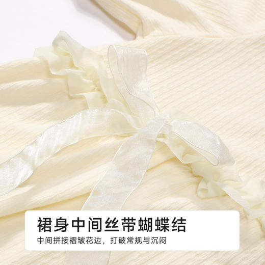 都市丽人女士正价棉质短袖裙薄针织提花生活家居短袖类LHH6E2 商品图7