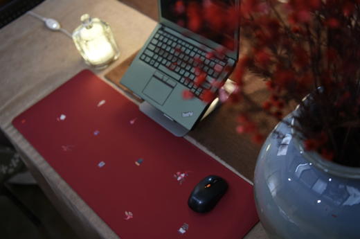 正安 多吉鼠标垫 天然橡胶搭配加密布 十种吉祥喜庆器物寓意十全十美 商品图6