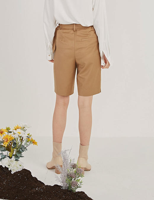 NUTS春季新品纯色时尚休闲百搭气质中裤女211072026B 商品图5