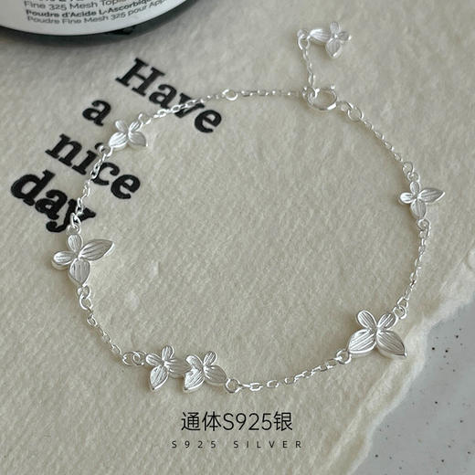 【仙气蝴蝶】S925银小清新蝴蝶手链【BF-BRS2972】 商品图0