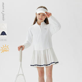 【高倍防晒】马克珍妮女童轻氧凉感网球服 儿童运动T恤春夏550310