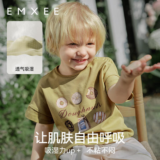 【宝宝服饰】嫚熙童装短袖T恤婴童外穿舒适透气上衣春 商品图4