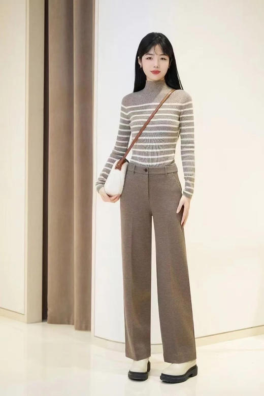 【高品质私服】【IC羊毛牦牛针织直筒裤】轻松修饰腿部线条，遮肉显瘦G1151-CC【无标出货 介意慎拍】 商品图8