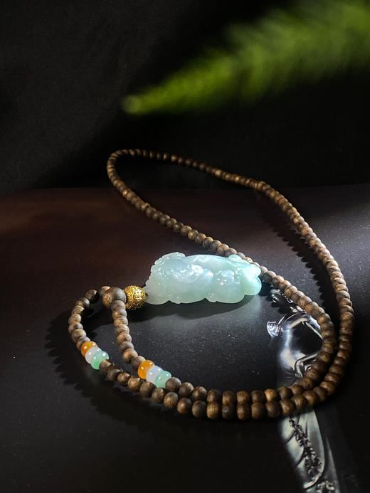 天然沉香奇楠+翡翠貔貅套链1️⃣ 商品图1