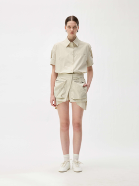 假两件衬衫连衣裙