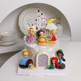 迪士尼公主城堡主题蛋糕