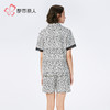 都市丽人女士棉质短袖套装薄32支纯棉单面舒适外出短袖类LHH1C6 商品缩略图3