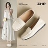 ZHR则则软底豆豆鞋百搭平底单鞋2025新款一脚蹬乐福鞋黑色通勤鞋 商品缩略图0