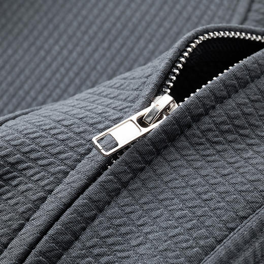 【新款DSL】大依优型大码男士开衫深V长袖卫衣男加肥加大运动外套针织衫外套 商品图6