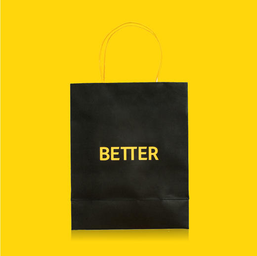 better小号商务竖版手提袋黑色 商品图3