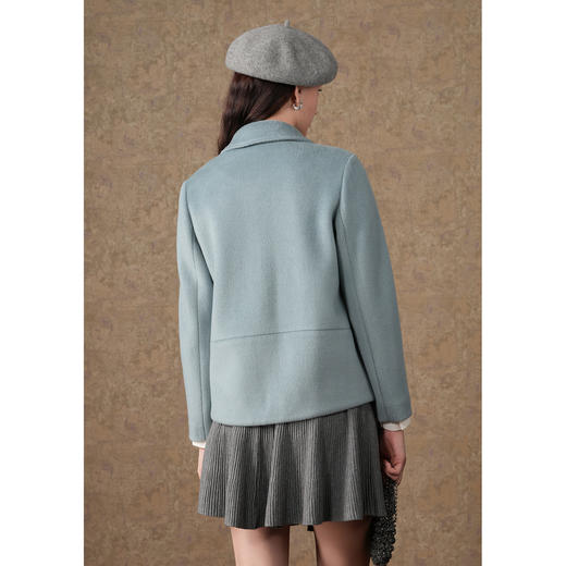 【100%绵羊毛】乔万尼新款毛呢短外套优雅小香风毛呢大衣EM4B512 商品图5