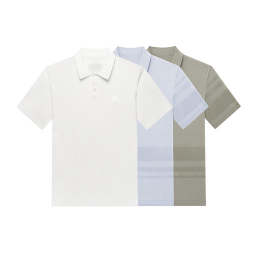 GXG男装  多色条纹提花时尚短袖POLO衫  夏季热卖 商品图4