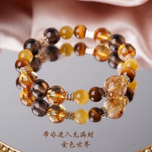 「金霸大综合」招米手串 | 集结金虎眼、闪电纹虎眼、黄塔晶、黄水晶 商品图6