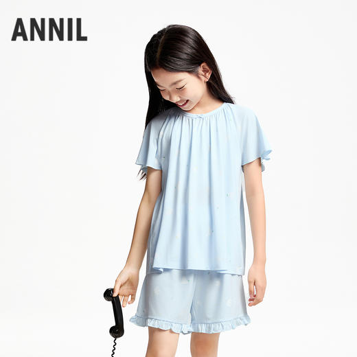 女童短袖家居服套装夏季新款安奈儿童装JG521053 商品图1