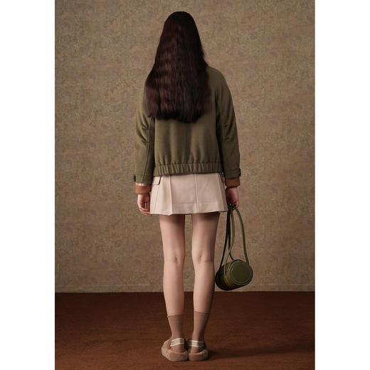 【100%绵羊毛】乔万尼短款外套休闲减龄设计毛呢外套EM4B572 商品图5