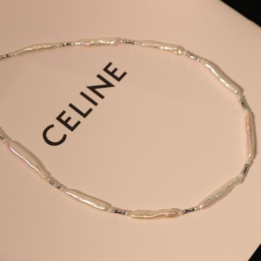 甄珠贝 异形淡水珍珠设计款项链 尾部可调节纯银配件 商品图1