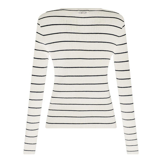 【2件9折】【Petit Bari】(多色)女士条纹针织羊毛衫懒人必备可机洗羊毛衫 商品图5