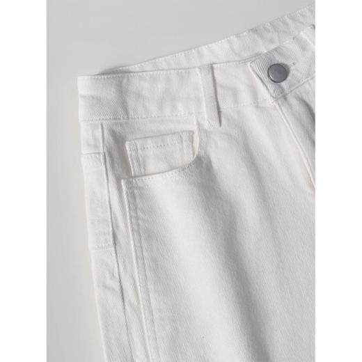 【自】全新升级【铂金会员165/天猫219/差价54】(02327) 洛诗琳2025春季新款白色四面弹牛仔裤百搭阔腿裤显瘦裤子女 商品图2