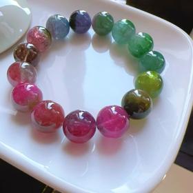 12mm-13mm单圈西瓜碧玺手串