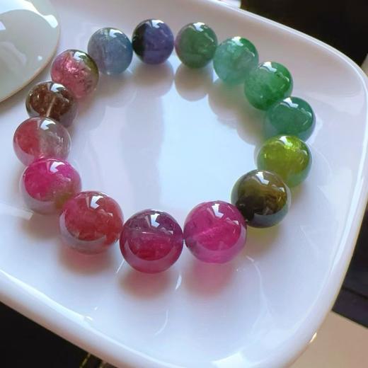 12mm-13mm单圈西瓜碧玺手串 商品图0