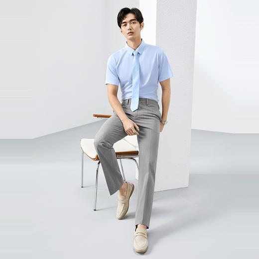 【三防】柒牌易打理短袖衬衫男2025夏季新款商务正装休闲翻领衬衣128A71110 商品图4