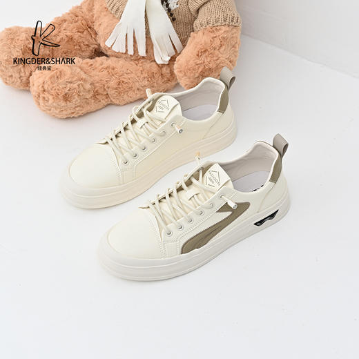 经典鲨2025年春季新品韩版男士一脚蹬平底舒适休闲板鞋KF16-513011 商品图0