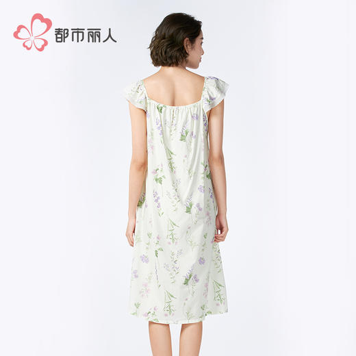 都市丽人女士梭织棉吊带裙薄梭织RC平纹生活家居袖类LHH6D5 商品图3